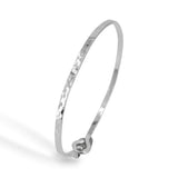 midi sterling silver open bangle bracelet