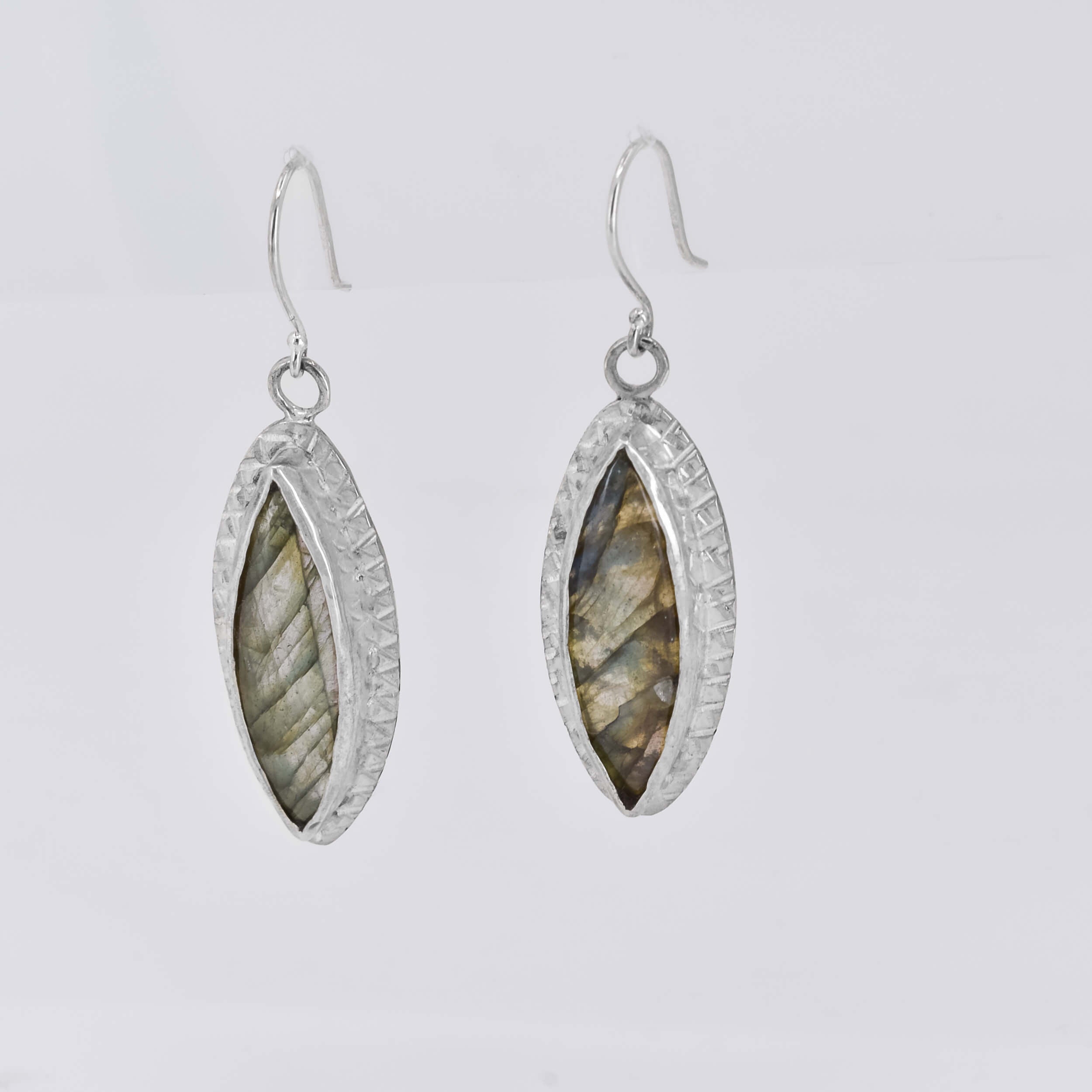 Sterling Silver Labradorite Dangle Earrings