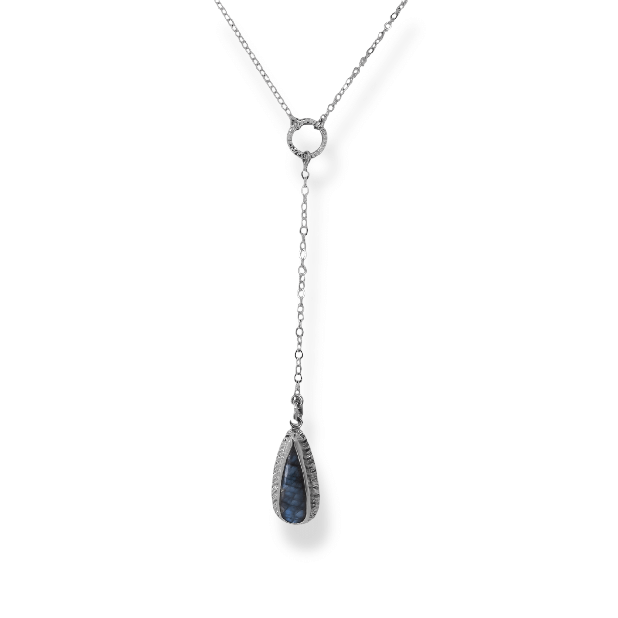 Sterling Silver Labradorite Pendant VI