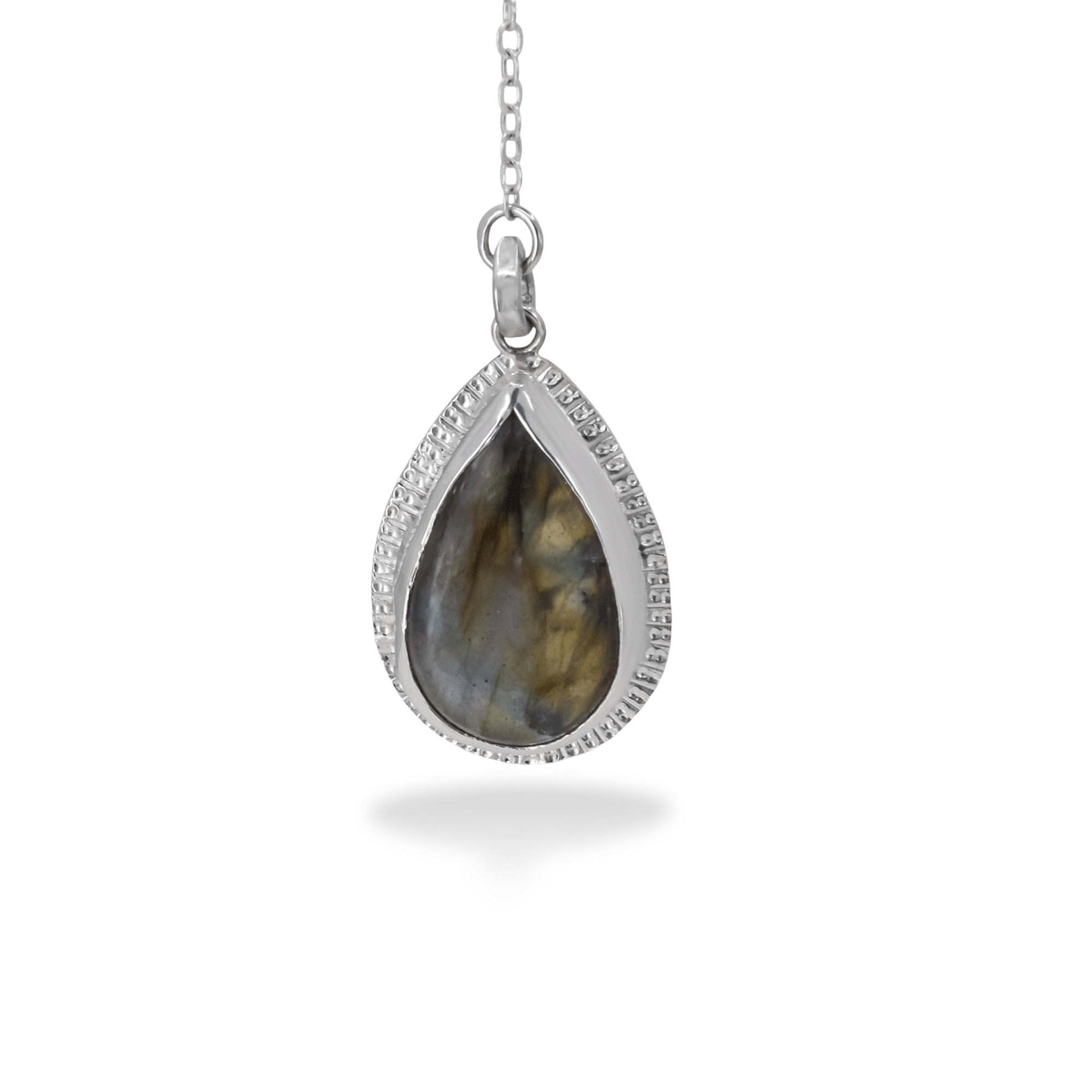 Sterling Silver Labradorite Pendant VII