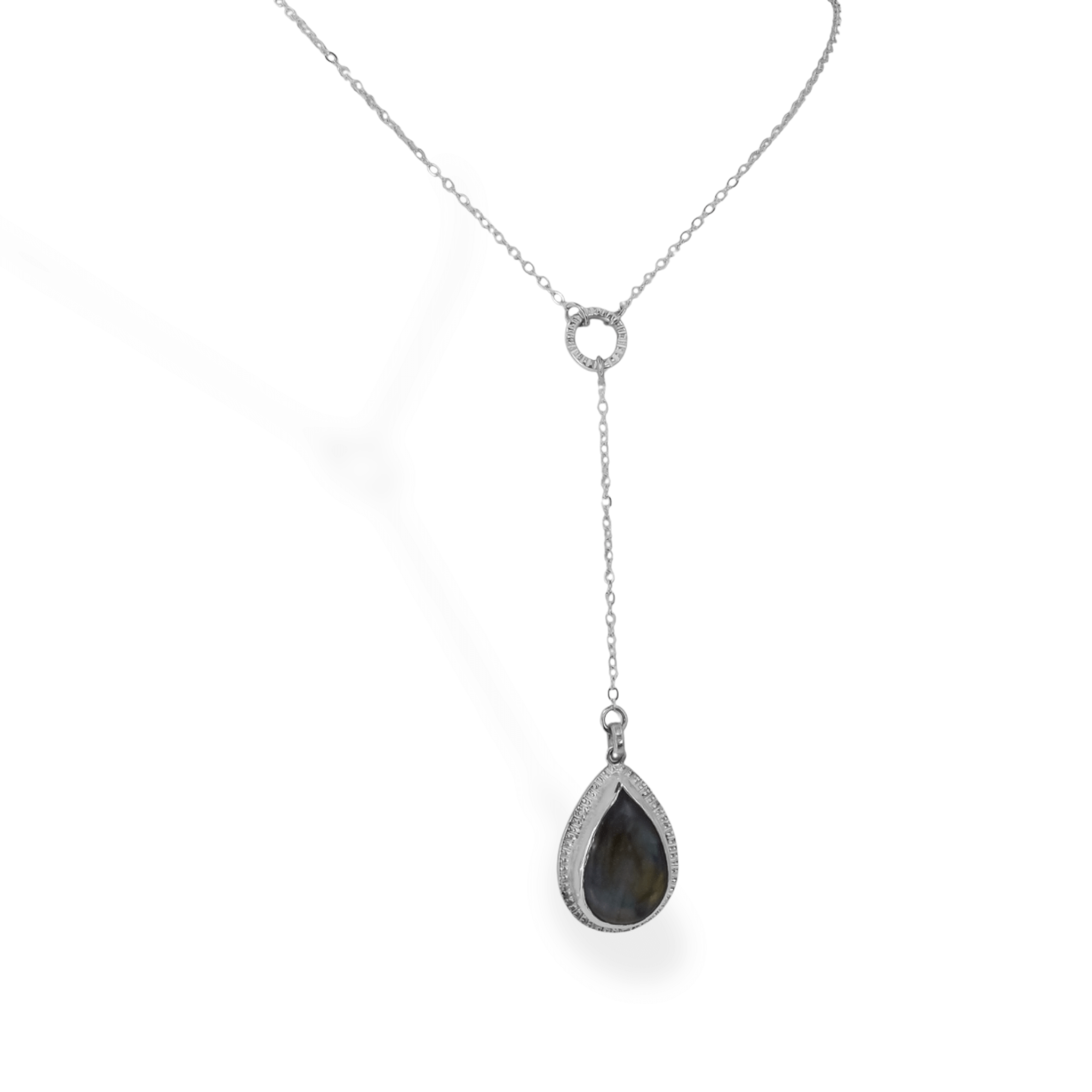 Sterling Silver Labradorite Pendant VII
