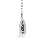 Sterling Silver Labradorite Pendant VI back view