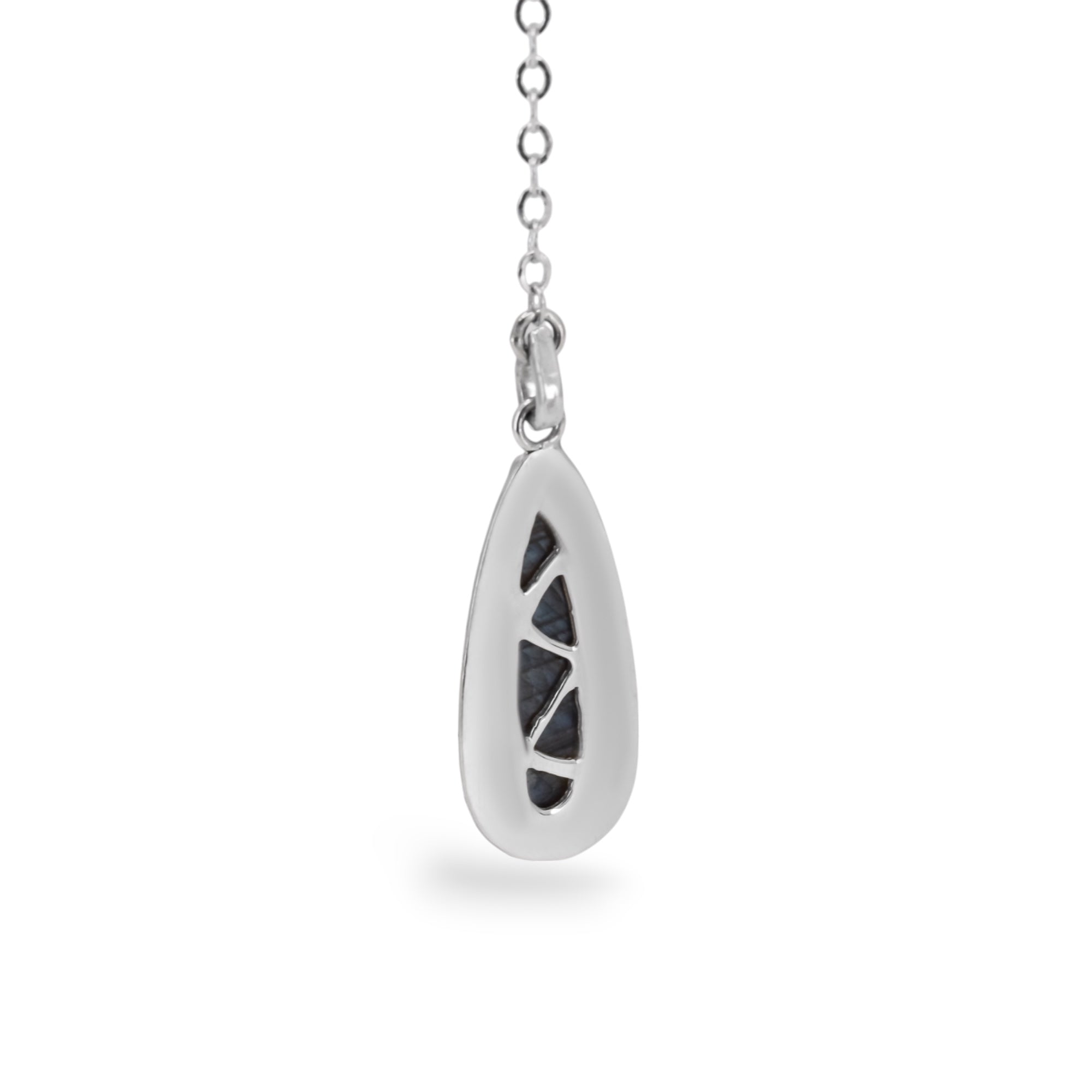 Sterling Silver Labradorite Pendant VI back view