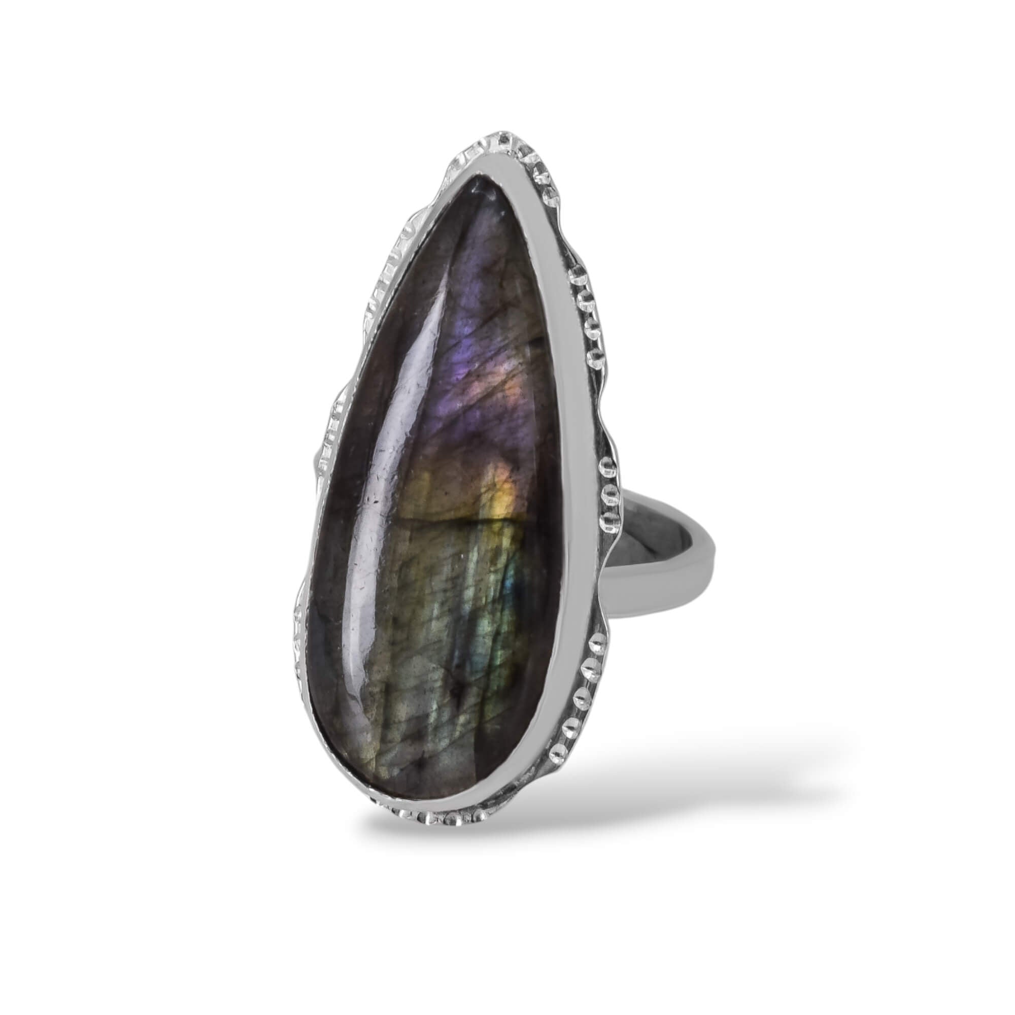 Sterling Silver Labradorite Ring III