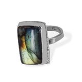 Sterling Silver Labradorite Ring IV