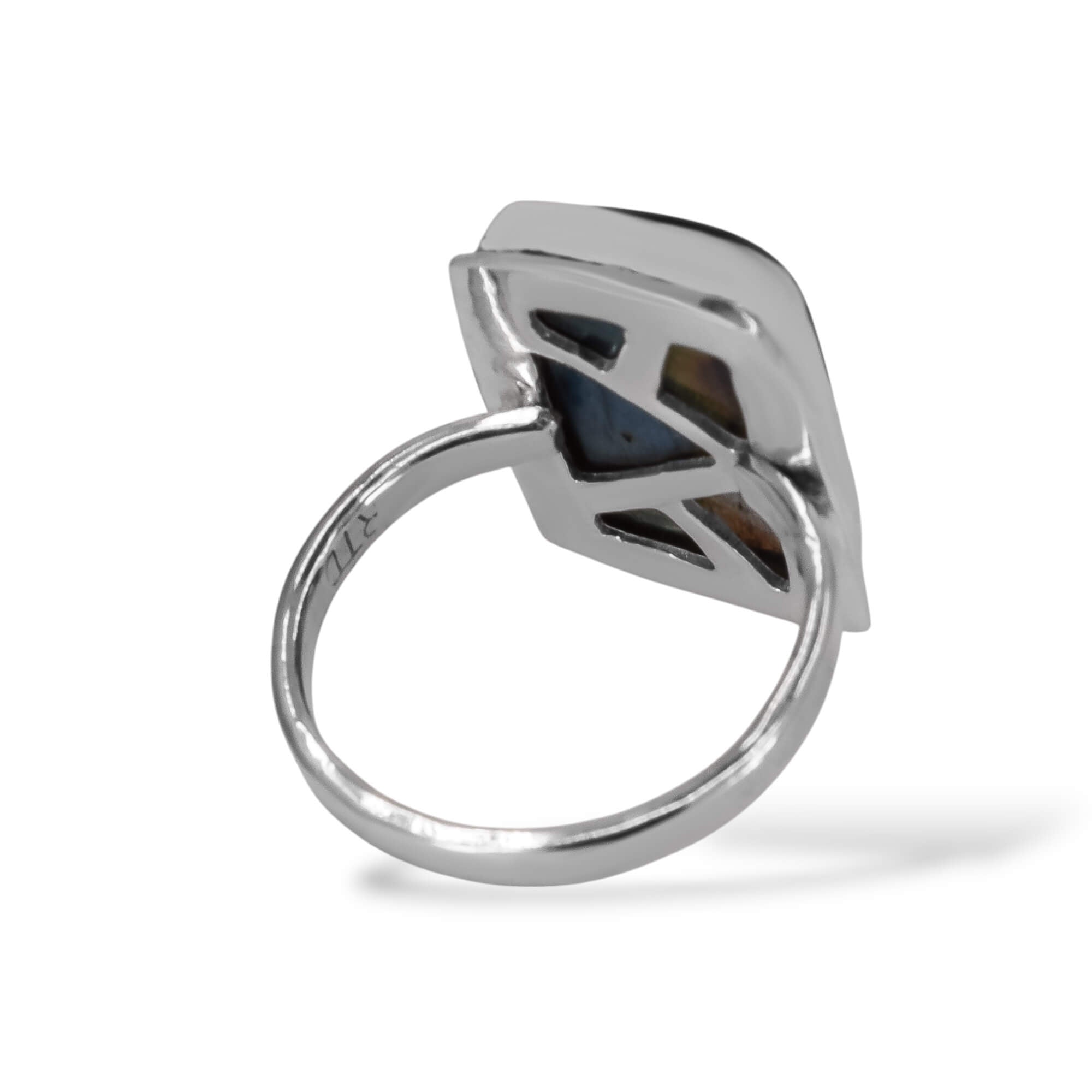 Sterling Silver Labradorite Ring IV Back Side