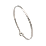 The Midi Open Bangle Bracelet- Criss Cross