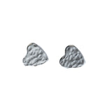 Textured-heart-sterling-silver-stud-earrings